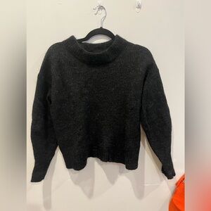 Alpaca and Wool Dark Grey Oversize Sweater